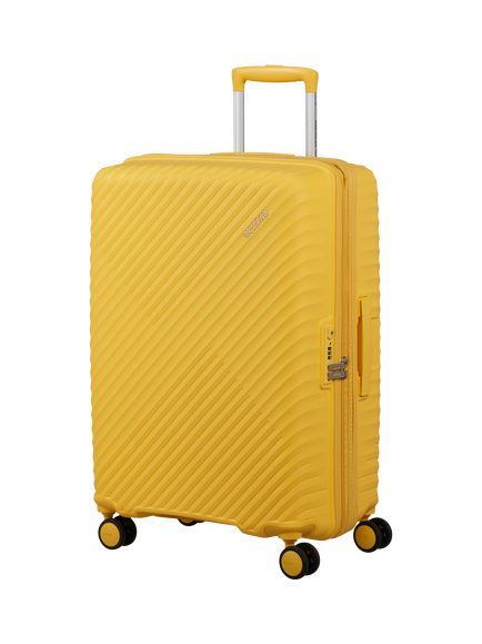 American Tourister Diablast 4-Wheel Medium Suitcase, 91L, Yellow