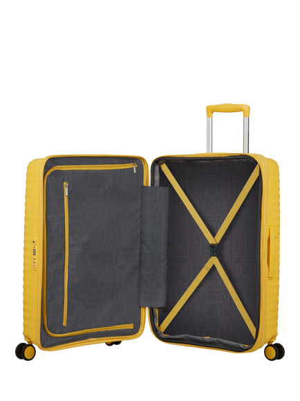 American Tourister Diablast 4-Wheel Medium Suitcase, 91L - view 2, Yellow