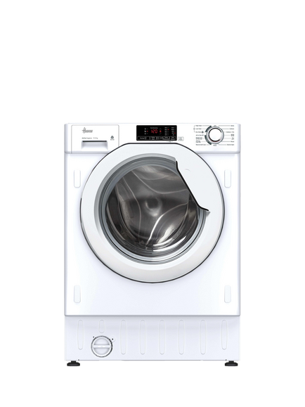 Hoover HBD 495D14/1-80 Integrated Washer Dryer, 9kg/5kg Load, 1400rpm Spin, White, White