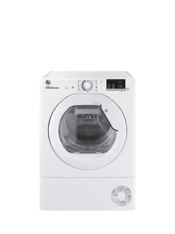 Hoover HLE H8A2DE-80 Heat Pump Tumble Dryer, 8kg Load, White, White