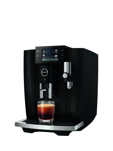 Jura E8 Automatic Bean to Cup Coffee Machine, Black - view 2, Black