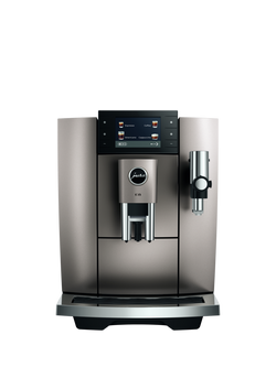 Jura E8 Automatic Bean to Cup Coffee Machine, Silver, Silver
