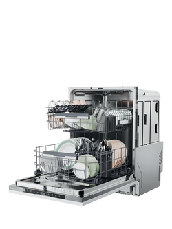 Hoover H-DISH 500 HI4C6F0S-80 Integrated Dishwasher, Silver Bezel - view 2, Silver Bezel