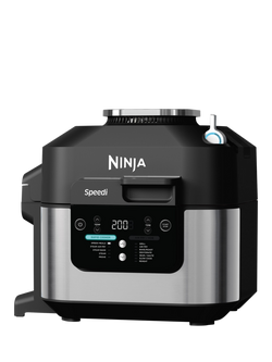 Ninja Speedi ON500UK 12-in-1 Multi Cooker, Black Steel, Black Steel