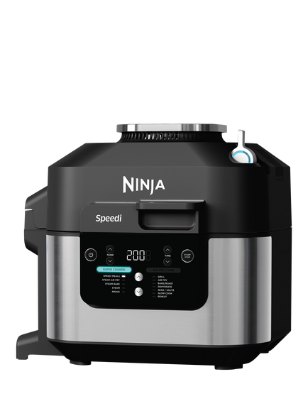Ninja Speedi ON500UK 12-in-1 Multi Cooker, Black Steel, Black Steel