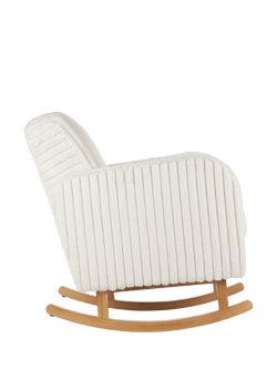 CuddleCo Etta Faux Fur Nursing Chair, Cream - view 2, Brown