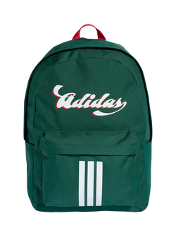 adidas Kids' Tiro Graphic Backpack II, Green, Team Dark Green/Better Scarlet
