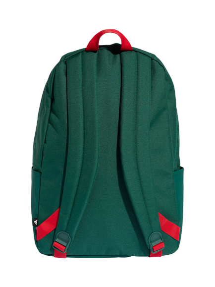 adidas Kids' Tiro Graphic Backpack II, Green - view 2, Team Dark Green/Better Scarlet