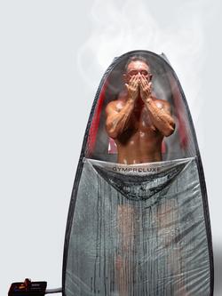 Gymproluxe Portable Sauna Pod, Black