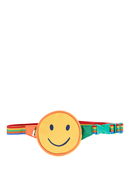 Frugi Kids' Smiley Face Belt Bag, Happy Hotchpotch, Happy Hotchpotch