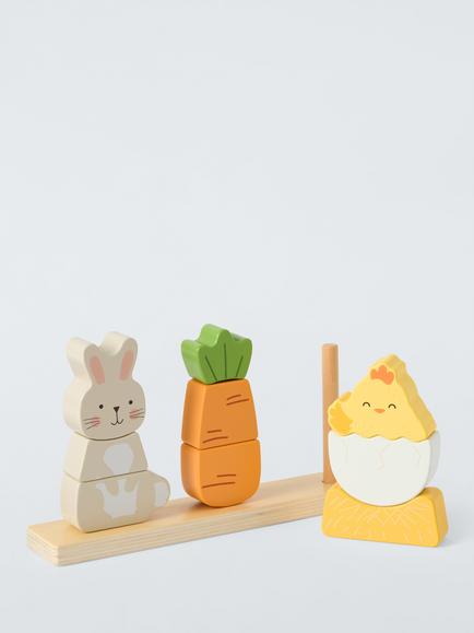 John Lewis Wooden Stacking Puzzle, Multi