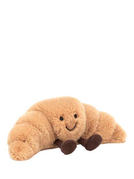 Jellycat Small Amuseables Croissant Plush Toy, Brown - view 2, Brown