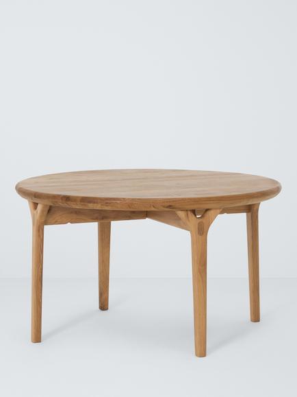 John Lewis X-Ray Round Coffee Table, Oak, Oak