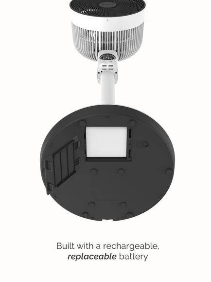 Meaco Sefte 10" Pro 3-in-1 Pedestal Fan, White Charcoal - view 2, White Charcoal