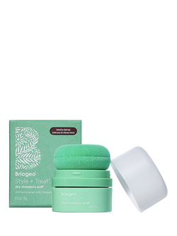 Briogeo Style + Treat Dry Shampoo Puff Tinted for Dark Hair, 15g, 