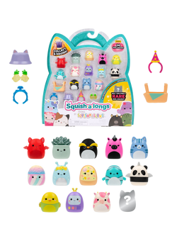 Squishmallows Squish-a-longs Mini-Squish, Style 1/Wave 5, Pack of 14, Multi