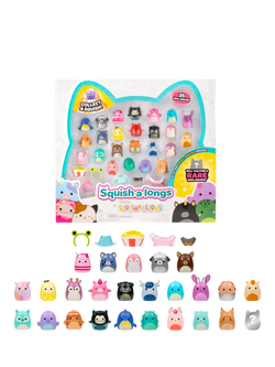 Squishmallows Squish-a-longs Mini-Squish, Style 1/Wave 5, Pack of 25, Multi