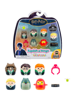 Squishmallows Harry Potter Squish-a-longs Mini-Squish, Style 2/Wave 2, Pack of 6, Multi