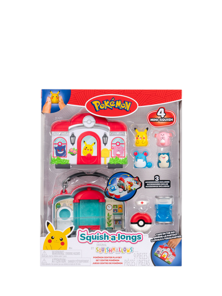 Squishmallows Pokémon Centre Squish-a-longs Playset - view 2, Multi