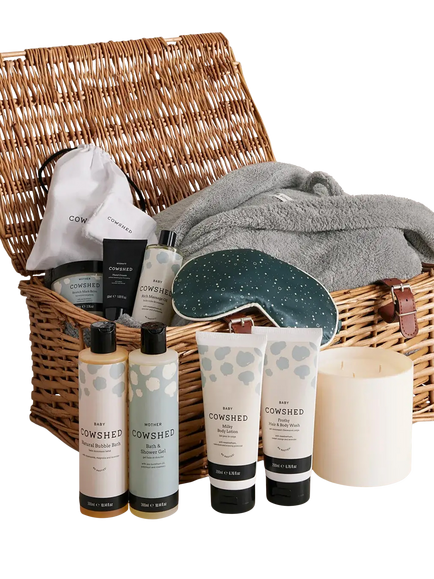 Cowshed Mother & Baby Wicker Hamper, Multi