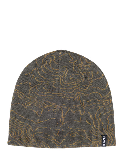 KAVU Benny Beanie Hat, Olive Topo, Olive Topo