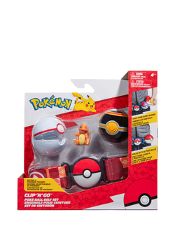 Pokémon Charmander Clip 'N' Go Poké Ball Belt Set, Multi