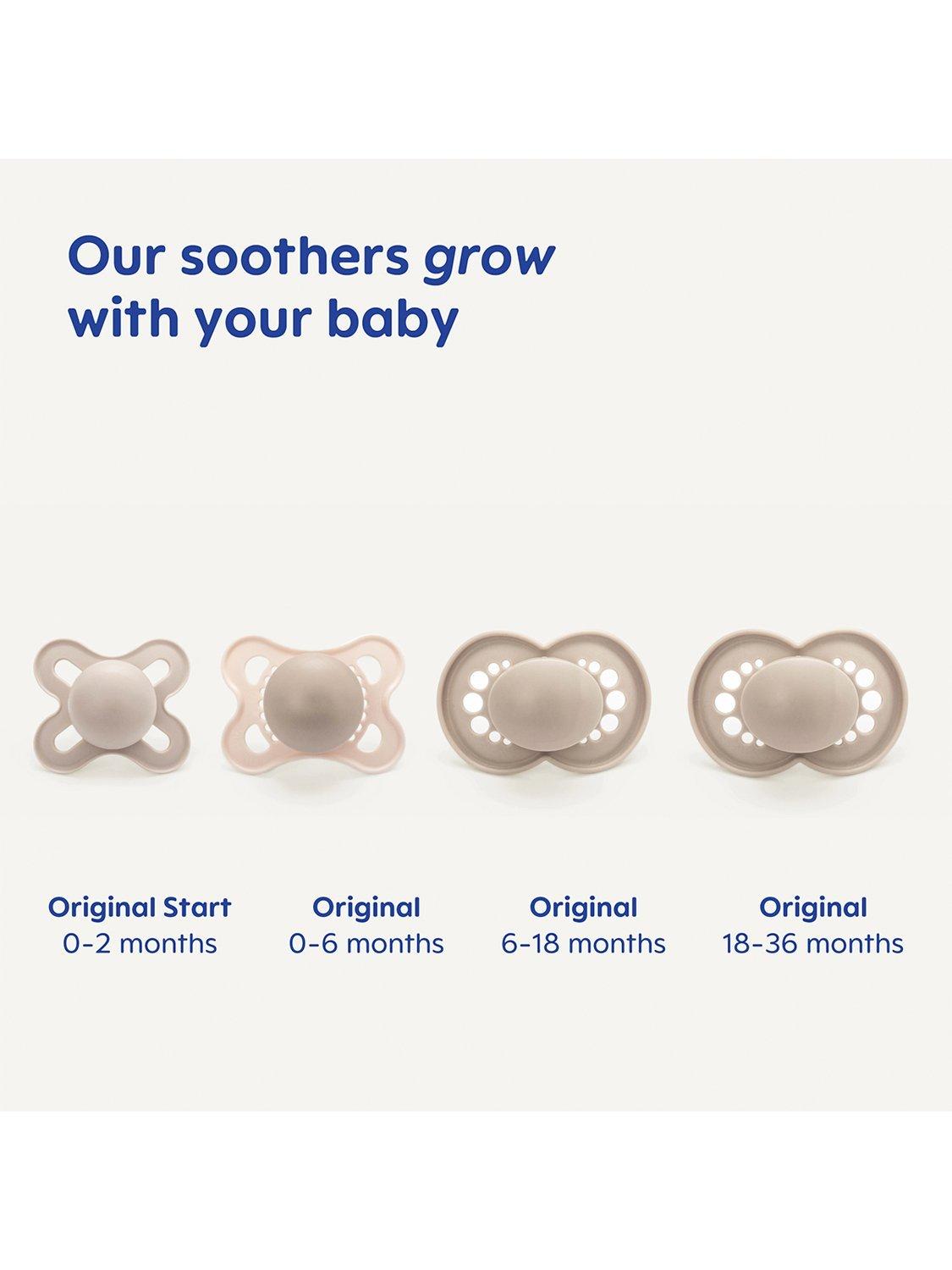 MAM Silicone Ciuccio 16 + AIR Day & Night, 6 pezzi, 3 x contenitori per il trasporto sterilizzati