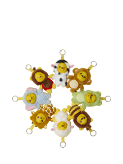 Disney Yuyus Winnie the Pooh Vinyl Plush Pendant Keyring, Multi