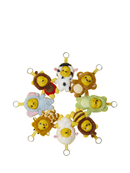 Disney Yuyus Winnie the Pooh Vinyl Plush Pendant Keyring, Multi