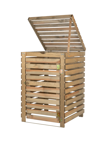 Garden Trading Aldsworth Spruce Wood Bin Store, Natural