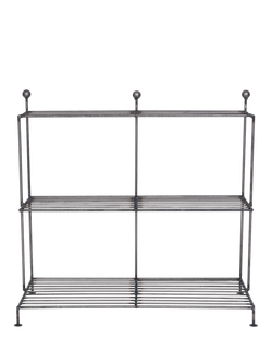 Garden Trading Barrington 3-Tier Steel Plant Stand, 77cm, Grey