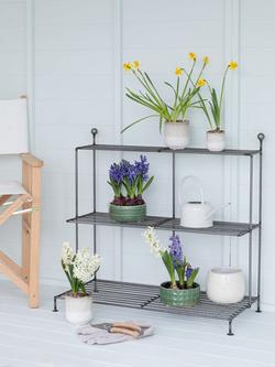Garden Trading Barrington 3-Tier Steel Plant Stand, 77cm - view 2, Grey