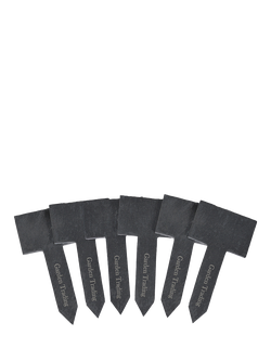 Garden Trading Greenhouse Slate Tags, Pack of 6, Grey