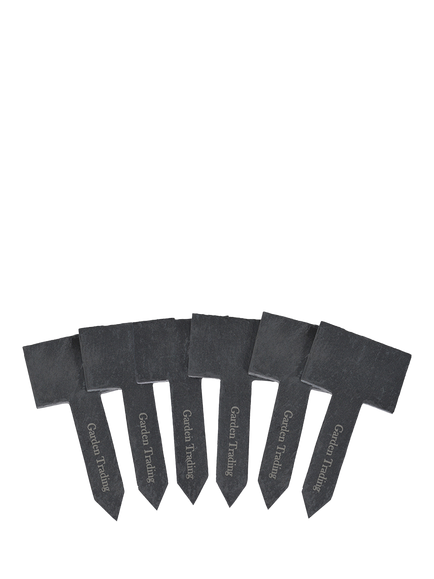 Garden Trading Greenhouse Slate Tags, Pack of 6, Grey