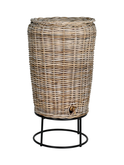 Garden Trading Kingscote Rattan Water Butt, 200L, Natural