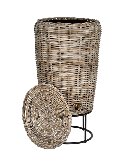 Garden Trading Kingscote Rattan Water Butt, 200L - view 2, Natural
