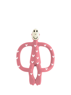 Matchstick Monkey Original Teething Toy, Love Hearts Pink, Love Hearts - Pink