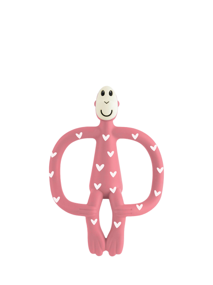 Matchstick Monkey Original Teething Toy, Love Hearts Pink, Love Hearts - Pink