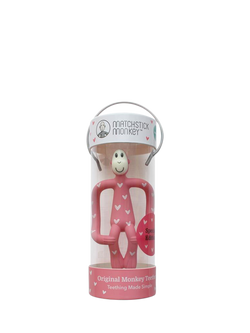 Matchstick Monkey Original Teething Toy, Love Hearts Pink - view 2, Love Hearts - Pink