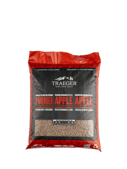 Traeger Apple Hardwood BBQ Pellet Bag, 9kg, Black