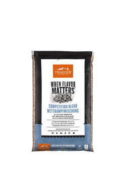 Traeger Competition Blend Hardwood BBQ Pellet Bag, 9kg, Black
