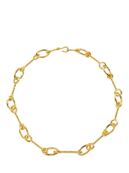 Shyla Matera Interlock Necklace, Gold, Gold