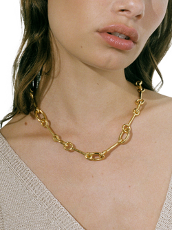 Shyla Matera Interlock Necklace - view 2, Gold