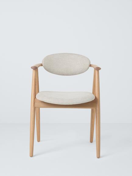 John Lewis Ida Frame Dining Chair, Oak/Natural - view 2, Oak/Natural
