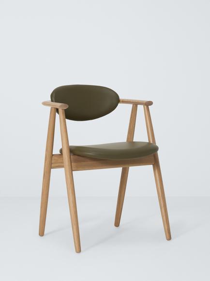 John Lewis Ida Frame Dining Chair Oak/Olive, Oak/Olive