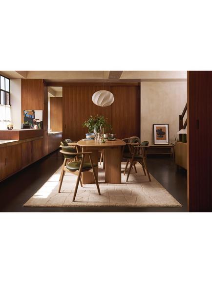 John Lewis Ida Frame Dining Chair Oak/Olive - view 2, Oak/Olive