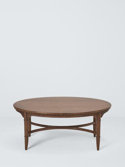 John Lewis Elder Coffee Table, Walnut - view 2, Dark Brown