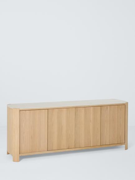 John Lewis Scoop 4 Door Sideboard, Oak, Oak