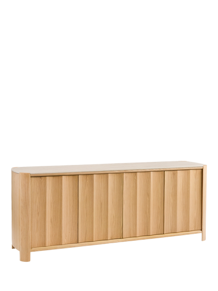 John Lewis Scoop 4 Door Sideboard, Oak, Oak
