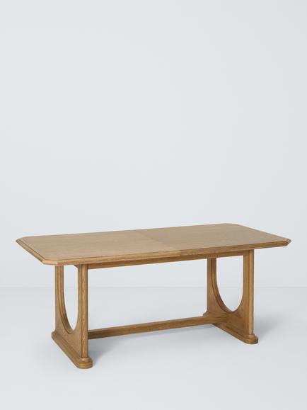 John Lewis Arch 6-8 Seater Rectangular Extending Dining Table, Natural Oak, Brown